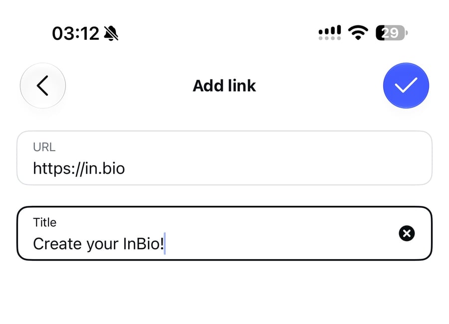 Instagram add bio